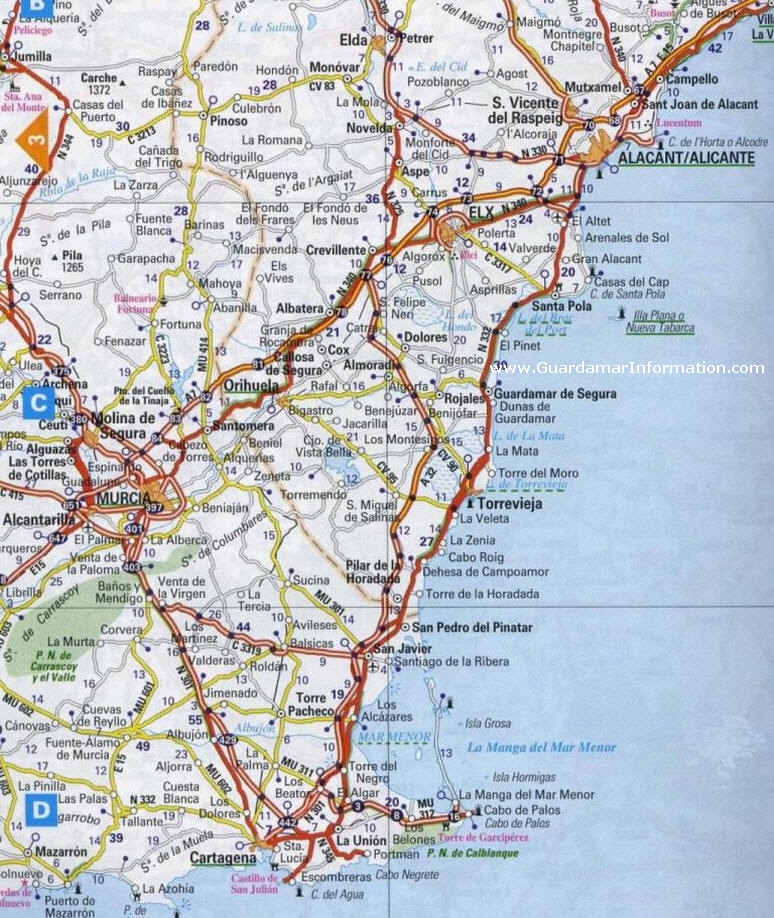 Maps for Guardamar
