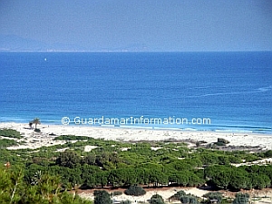 Guardamar beach, on the Costa Blanca, in Spain