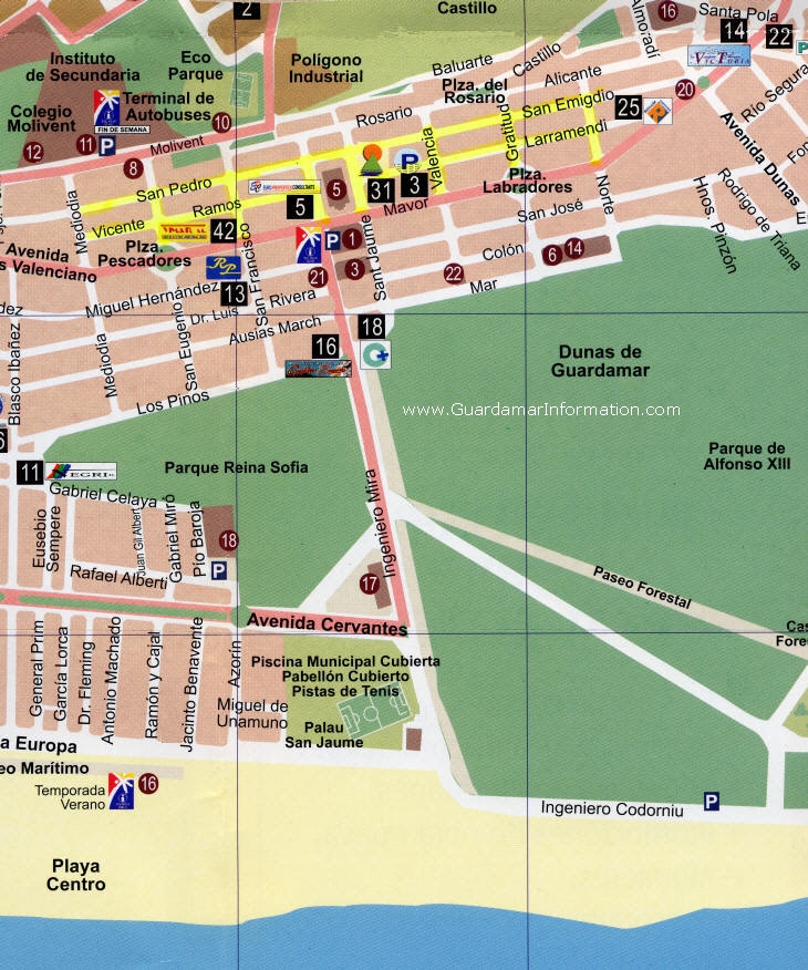 Maps for Guardamar